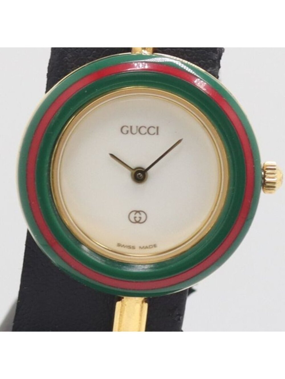 Gucci Box Change Bezel 11 12 Quartz Bangle Watch White Dial - Picture 2 of 5